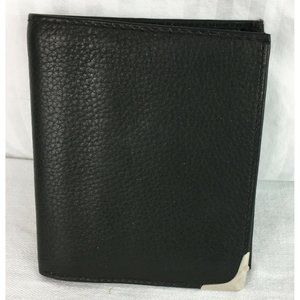 High End Banco Germany Black Wallet Coin Pocket ID Card Window Credit Card Bill